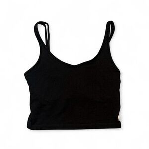 ✨ Vuori Black Cropped Tank / Sports Bra Top – Size M ✨